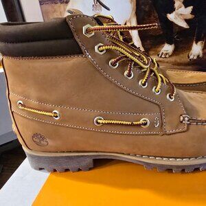 Timberland 7-Eye Authentic Mid Lace Boot Wheat Nubuck Men's Size 12 NEW